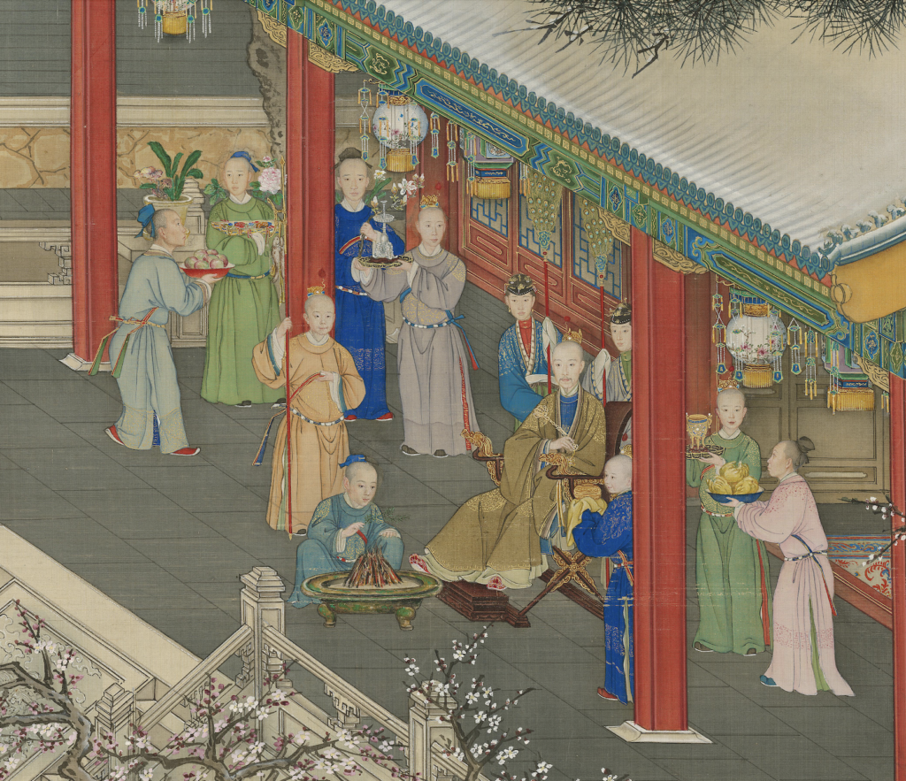 《岁朝行乐图》,乾隆