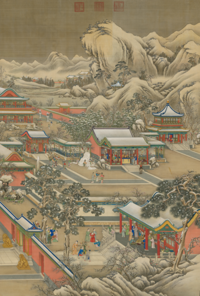 《岁朝行乐图》，乾隆